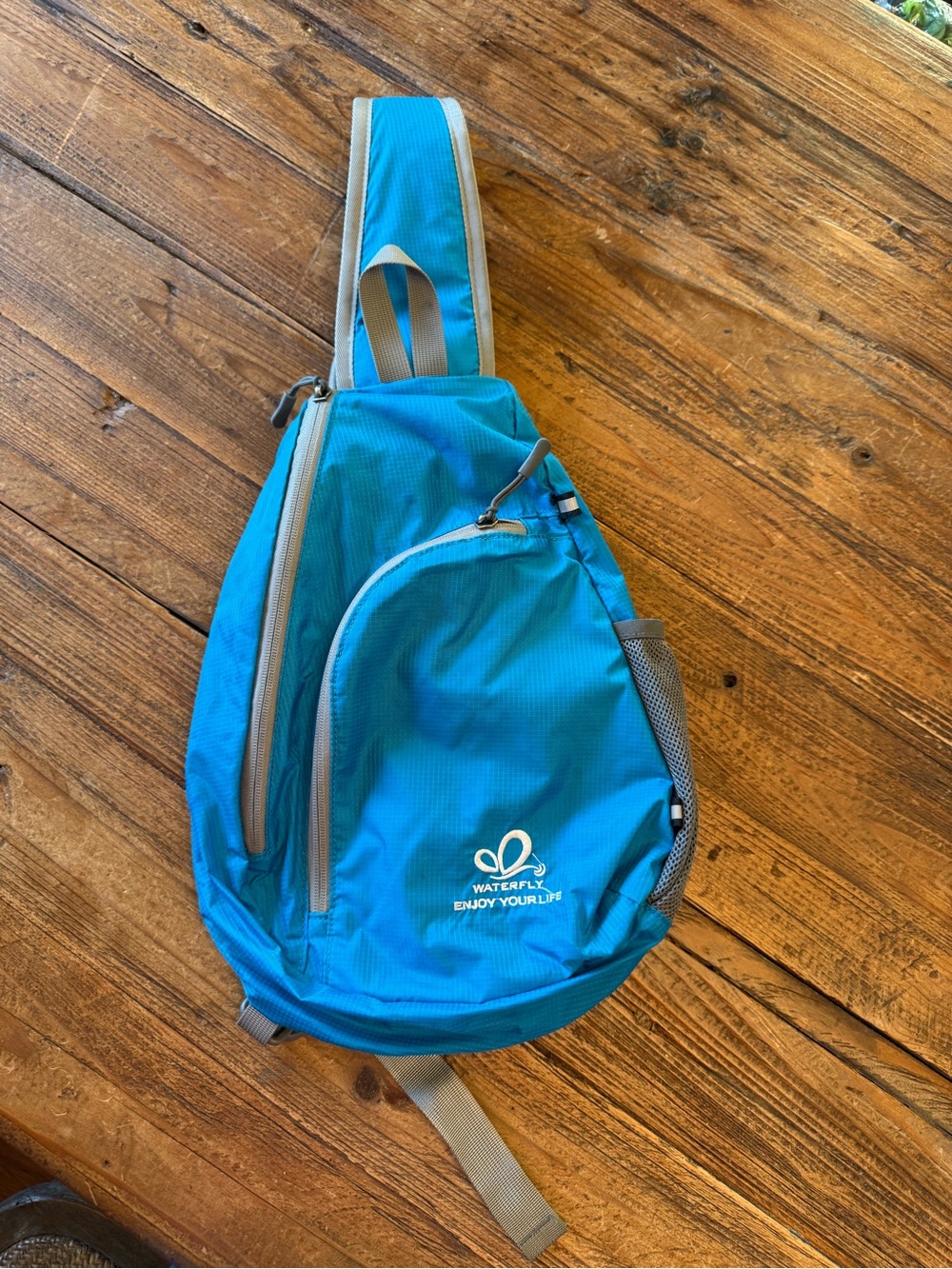 A34 - Waterfly Blue Sling Backpack – Casual Men’s Crossbody Bag